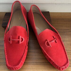 Cole Haan Tully Driver Loafer, True Red (like new, with box)